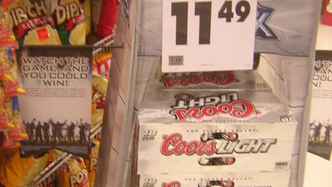 Coors Super Bowl Mini-Case Stacker