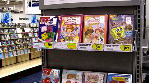 Best Buy Valentine's Day DVD Endcap