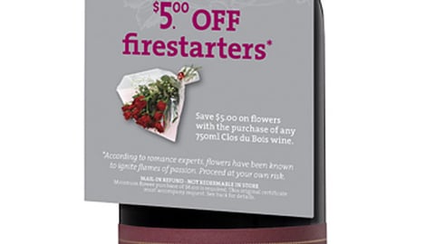 Clos du Bois Valentine's Day Bottle Necker