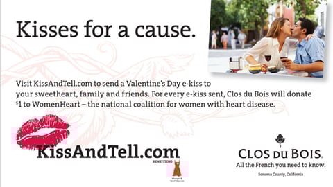 Clos du Bois 'Kisses for a Cause' Take-One