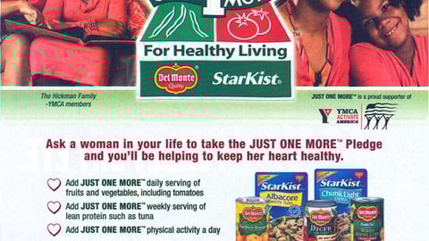 Del Monte 'Just One More Pledge' FSI