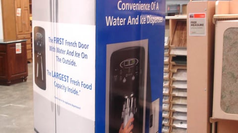 Home Depot/Ice2O Three-sided Adbox
