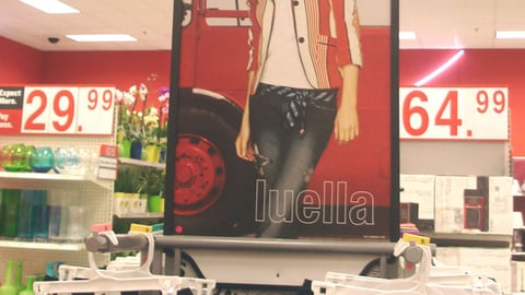 Luella Bartley Apparel Rack Sign