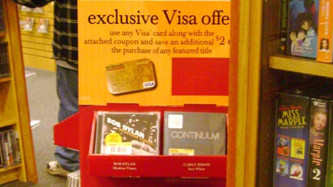 Borders/Visa Floorstand