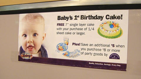 Giant-Carlisle 'Baby's First Birthday Cake' Poster