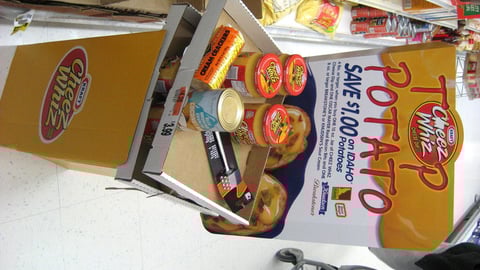 Cheez Whiz/Idaho Potatoes Shipper