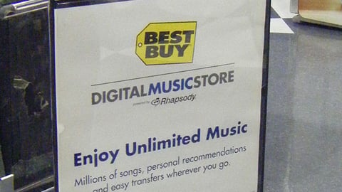 Best Buy Digital Music Store Stanchion 