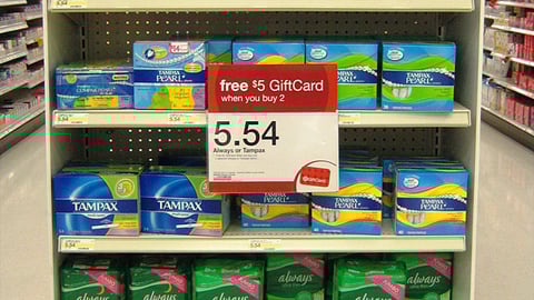 Target P&G Incentive Endcap
