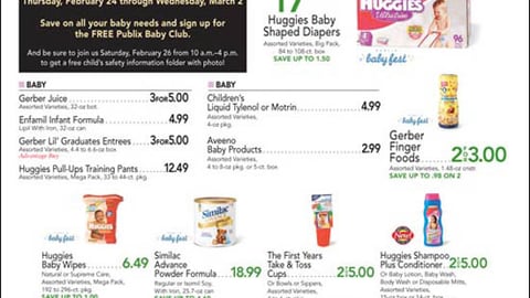 Publix 'Baby Fest' Feature