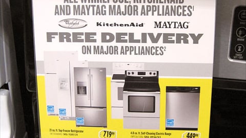 Best Buy Appliance Incentives Counter Sign