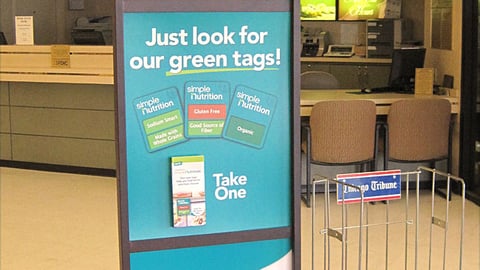 Dominick's 'SimpleNutrition' Stanchion Sign