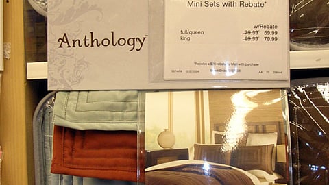 Linens 'N Things Anthology Shelf Sign