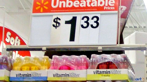 Vitaminwater NASCAR Walmart Endcap