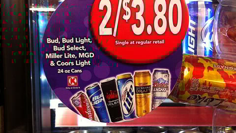 Circle K Beer Cooler Cling
