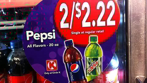 Circle K Pepsi Cooler Cling