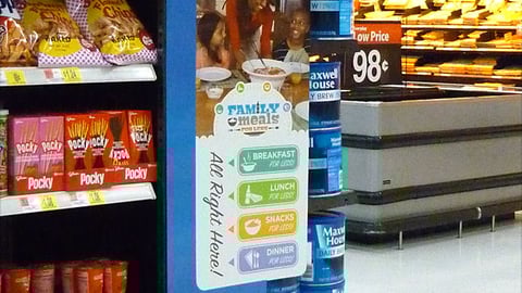 Kraft Walmart 'Family Meals For Less' Side Panel