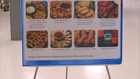 Walmart 'Game Time' Stanchion Sign