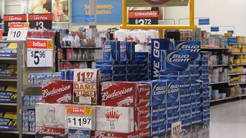 Anheuser-Busch Walmart 'Game Time' Display