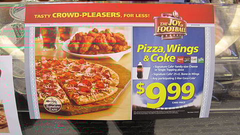 Safeway Coca-Cola 'Joy Of Football' Cooler Cling