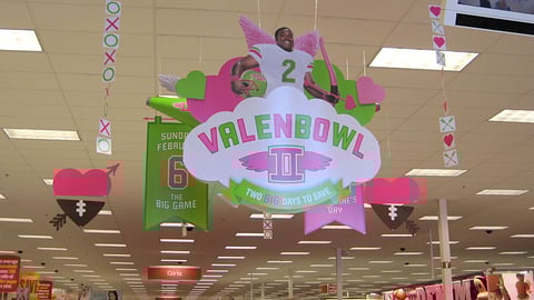 Target 'Valenbowl' Ceiling Signs