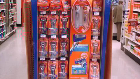 Gillette Fusion Endcap