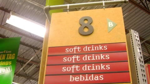Food 4 Less Aisle Markers