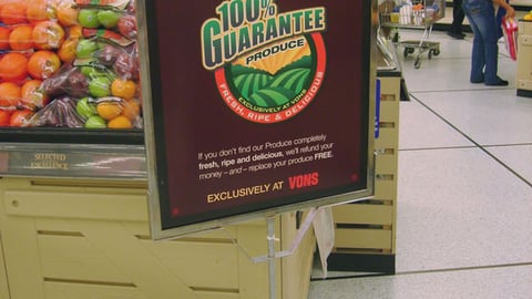 Vons Produce Stanchion