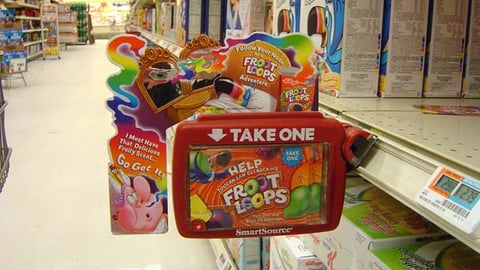 Froot Loops Shelf Talker