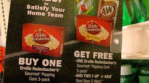 Orville Redenbacher 'Perfect Lineup' Shelf Talker