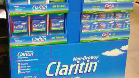 Claritin Pallet Display