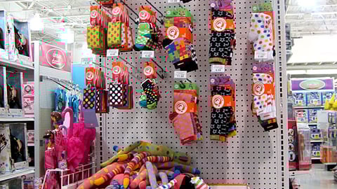 Toys "R" Us LittleMissMatched Socks Endcap
