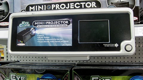 Eye Clops Mini Projector Shelf Video