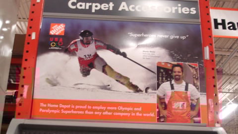 Home Depot Olympics Endcap Header