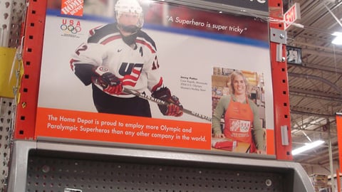 Home Depot Olympics Endcap Header