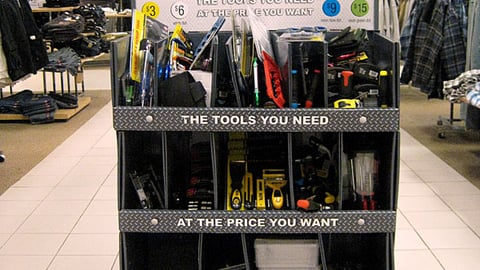 Sears 'Value Tool Center' Half-Pallet Display