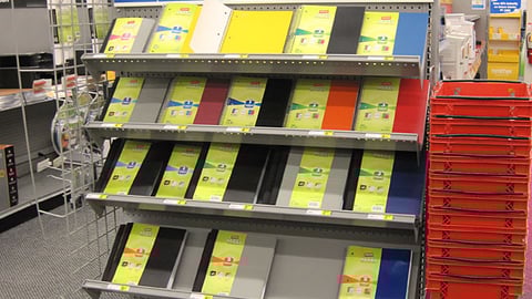 Staples Notebooks Endcap
