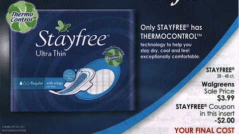 Stayfree Walgreens Co-Equity FSI