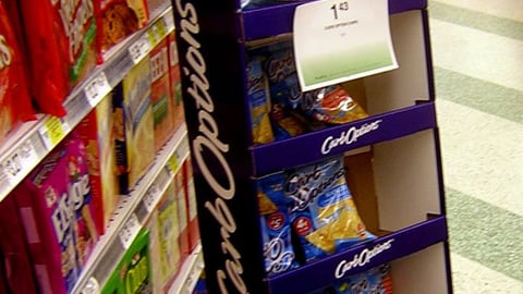 Carb Options Snacks Floorstand