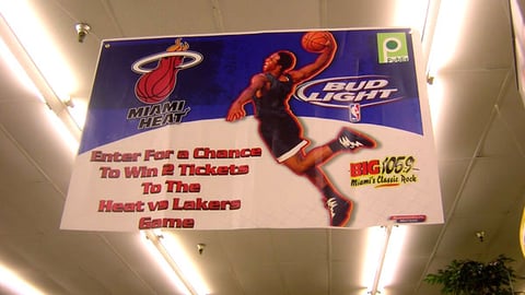 Budweiser/Publix Ceiling Banner