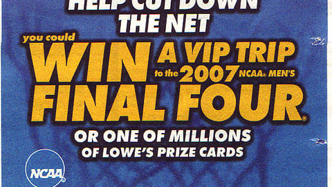 Lowe's NCAA Sweepstakes Feature