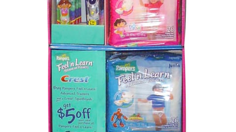 Pampers Feel 'n Learn Shipper