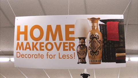 Family Dollar 'Home Makeover' Ceiling Sign