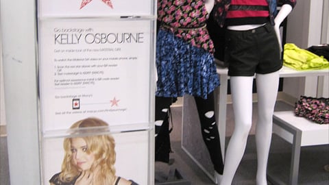 Macy's Osbourne 'Backstage Pass' Display