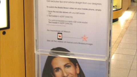 Macy's Brown 'Backstage Pass' Stanchion Sign