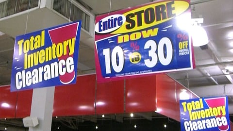 CompUSA Clearance Signs