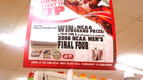 A&P/Coke NCAA Pole Topper