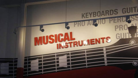 Best Buy Musical Instruments Department Graphics