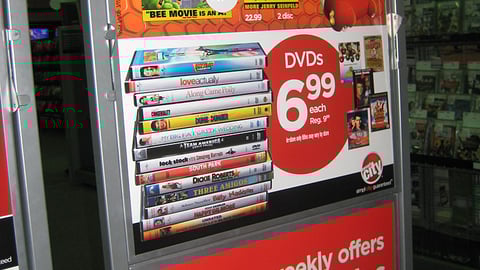 Circuit City "Bee Movie" Stanchion Sign