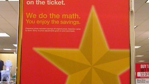 Kohl's 'Gold Star Clearance' Rack Header