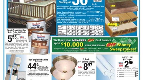 Menards 'Big Money' Feature